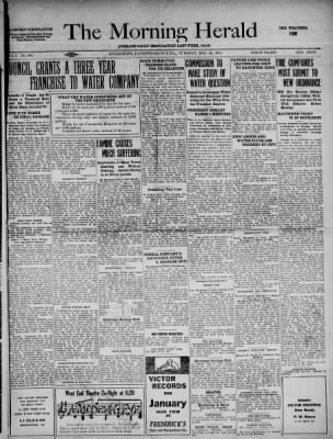 The Morning Herald from Uniontown, Pennsylvania on December 30, 1913 · Page 1