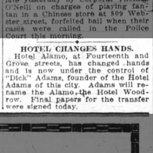 Alamo Hotel becomes Hotel Woodrow