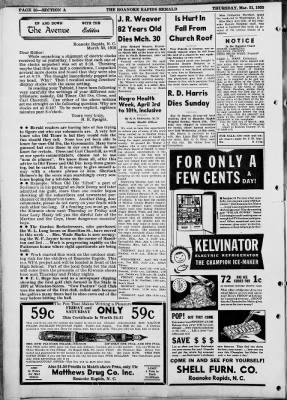 Roanoke Rapids Daily Herald from Roanoke Rapids, North Carolina on March 31, 1938 · 10
