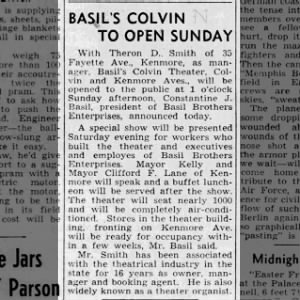 Basil's Covin theatre opening