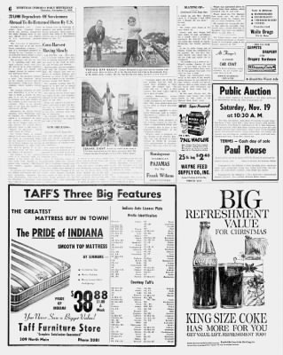 Rushville Republican from Rushville, Indiana on November 17, 1960 