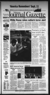Journal Gazette from Mattoon, Illinois on September 11, 2002 · Page 1