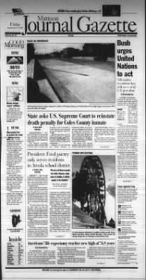 Journal Gazette from Mattoon, Illinois on September 13, 2002 · Page 1