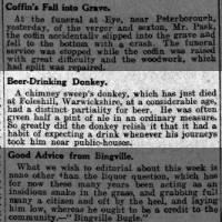 1911 obituary for a chimney sweep's 