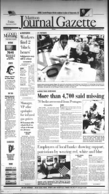Journal Gazette from Mattoon, Illinois on September 14, 2001 · Page 1