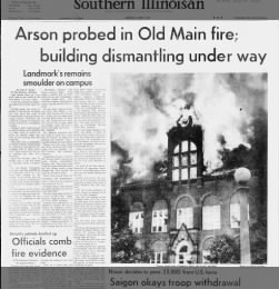 1969 fire at Southern Illinois University