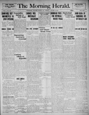 The Morning Herald from Uniontown, Pennsylvania • Page 1