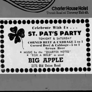 Big Apple  supper club in Buffalo (1972).