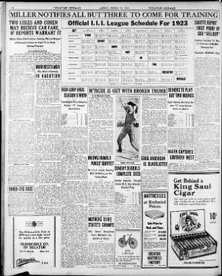 Herald and Review from Decatur, Illinois on March 25, 1923 · Page 22