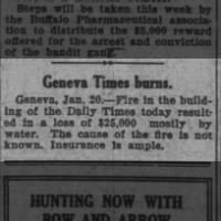 Geneva Times Burns