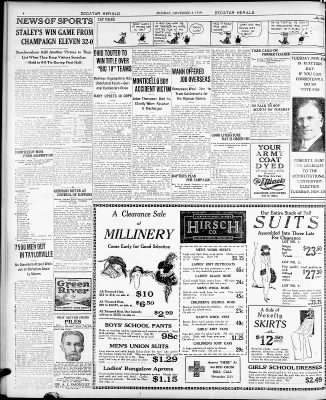 Herald and Review from Decatur, Illinois on November 3, 1919 · Page 4