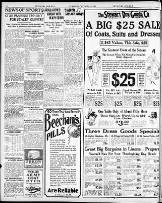 Herald and Review from Decatur, Illinois on November 19, 1919 · Page 4