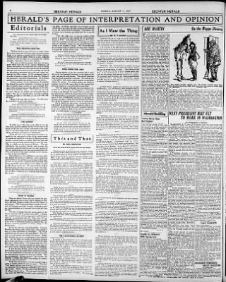Herald and Review from Decatur, Illinois on August 21, 1927 · Page 6