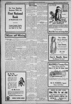 The Daily Deadwood Pioneer-Times from Deadwood, South Dakota • Page 4