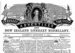 Saturday Advertiser, Time-Table, and New Zealand Literary Miscellany