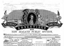 Saturday Advertiser, Time-Table, and New Zealand Public Opinion
