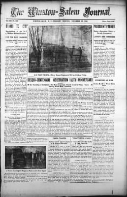Winston-Salem Journal from Winston-Salem, North Carolina on November 12, 1903 · Page 1