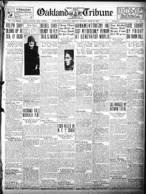 Oakland Tribune from Oakland, California on April 29, 1929 · Page 1