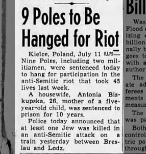 9 Poles to Be Hanged for Riot