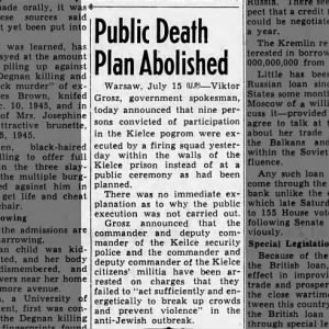 Public Death Plan Abolished