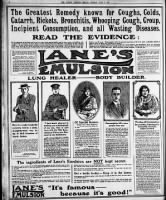 Lane's Emulsion ad (1915)