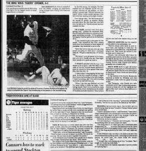 Sat 4/8/78: DFP '78 Opening Day coverage (pg 2 of 2).